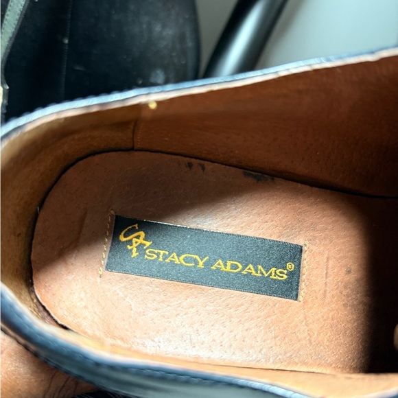 Stacy Adam’s Size 12 Navy Blue Snakeskin Men’s Shoes - Picture 8 of 16